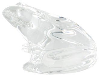 Baccarat Crystal Frog Figurine