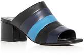 Thumbnail for your product : Opening Ceremony Ellenha Color Block Mid Heel Slide Sandals