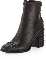 Thumbnail for your product : Alexander McQueen Studded Cap-Toe Ankle Boot, Black
