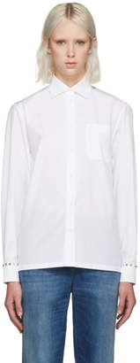 Valentino White Rockstud Untitled Shirt