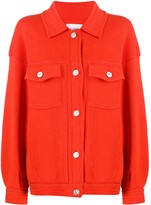 Thumbnail for your product : Barrie Ribbed-Panel Oversized Cardigan