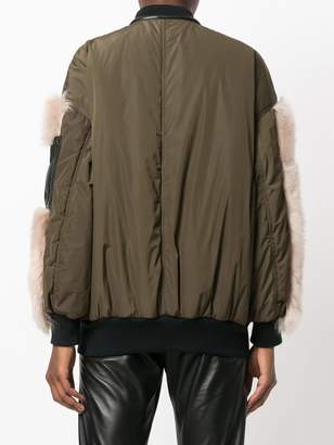 Drome faux-fur appliqué jacket