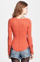 Thumbnail for your product : Free People 'Masquerade' Beaded Cuff Thermal Top