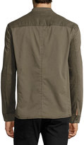 Thumbnail for your product : John Varvatos Garment-Dyed Military Shirt Jacket, Olive Green