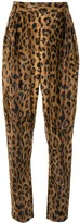 Thumbnail for your product : KHAITE The Magdeline cheetah print trousers