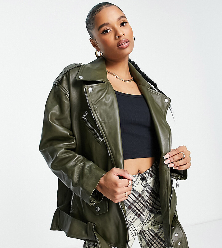 Petite Leather Jacket | Shop the world's largest collection of fashion |  ShopStyle