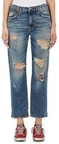 Thumbnail for your product : R 13 Women's Bowie Distressed Straight Crop Jeans
