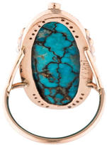 Thumbnail for your product : Jacquie Aiche Turquoise & Diamond Empress Ring