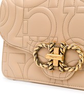 Thumbnail for your product : Ferragamo Gancini quilted leather crossbody bag
