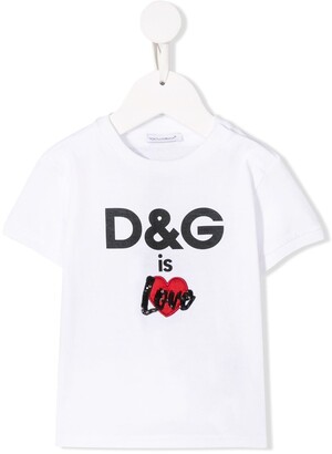 Dolce & Gabbana Children logo print T-shirt