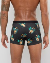 Thumbnail for your product : ASOS Trunks With Toucan Floral Print 3 Pack