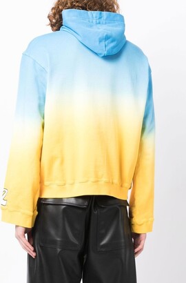 Natasha Zinko Peace-print stretch-cotton hoodie