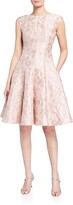 Thumbnail for your product : Talbot Runhof Korbut Floral Jacquard Cocktail Dress