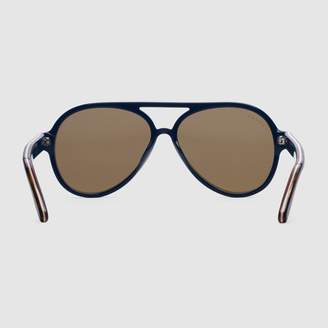 Gucci Aviator multilayer acetate sunglasses