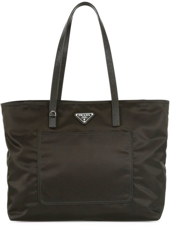 prada large nylon tote bag