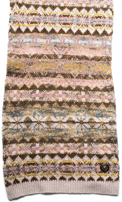 Chanel Fair Isle Print Silk-Blend Scarf (Authentic Pre-Owned)