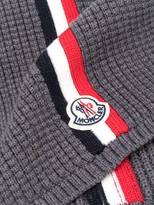 Thumbnail for your product : Moncler Web Detail Knitted Scarf
