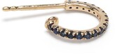 Thumbnail for your product : Metier By Tom Foolery 9kt Yellow Gold Sapphire Single Hoop Earring