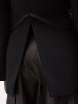 Jacquemus Soco Belted Wool-twill Blazer - Black