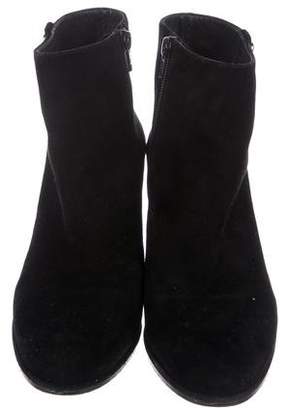 Stuart Weitzman Suede Wedge Ankle Boots