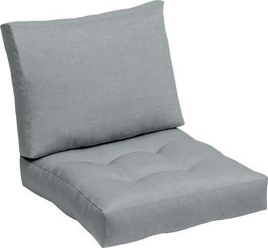 ARDENOutdoorPlushModernTuftedBlowfillDeepSeatSet24x24WaterRepellentFadeResistant