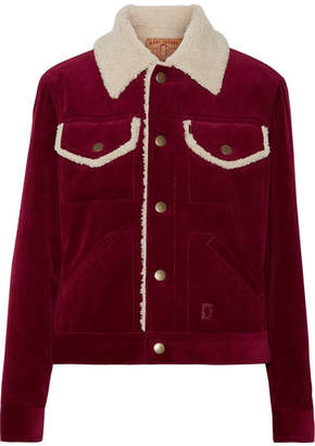 Marc Jacobs Faux Shearling-lined Corduroy Jacket - Burgundy