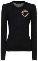 Dolce & Gabbana Pull en laine à appliqué