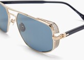 Thumbnail for your product : Matsuda Aviator Titanium Sunglasses - Blue Grey