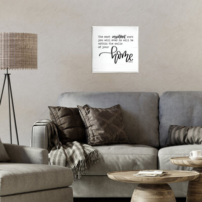 Ophelia & Co. Within Walls of Your Home Wall Plaque, design by Imperfect Dust