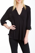 Thumbnail for your product : Casual Studio Split Neck Sheer Back Tee