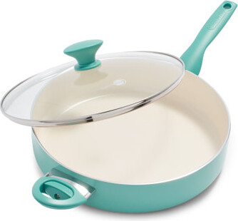 Green Pan Rio Healthy Ceramic Nonstick 5Qt Saute Pan with Lid
