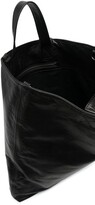 Thumbnail for your product : Ann Demeulemeester Embossed-Logo Leather Tote Bag