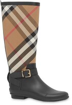Thumbnail for your product : Burberry House Check rubber rain boots