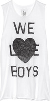 Thumbnail for your product : Zoe Karssen We Love Boys cotton and modal-blend jersey tank