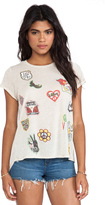 Thumbnail for your product : Lauren Moshi Edda Patches Vintage Roll Up Tee