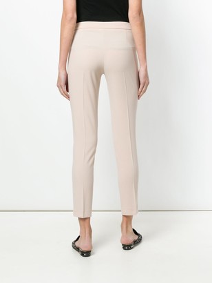 D-Exterior Plain Slim-Fit Trousers