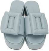 Thumbnail for your product : Boyy Blue Puffy Platform Sandals