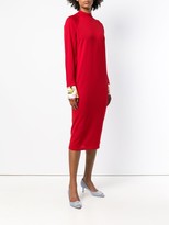 Thumbnail for your product : Emilio Pucci Printed Silk Cuff Shift Dress