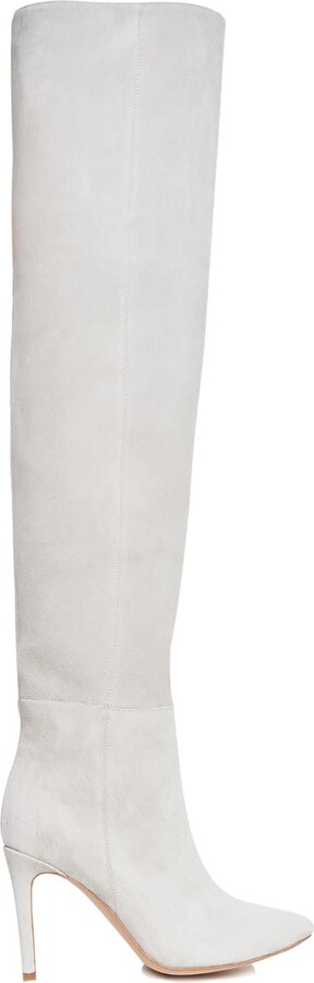 Ginissima Milana Grey Long Boots Reversible Leather