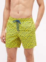Thumbnail for your product : Vilebrequin Moorea Turtle-print Recycled-shell Swim Shorts - Yellow Multi