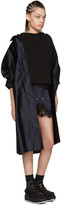 Thumbnail for your product : Sacai Navy Striped Lace Shorts