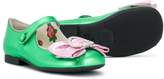 Thumbnail for your product : Gucci Kids bow embellished ballerinas
