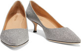 Thumbnail for your product : Sergio Rossi Godiva Glittered Leather Pumps