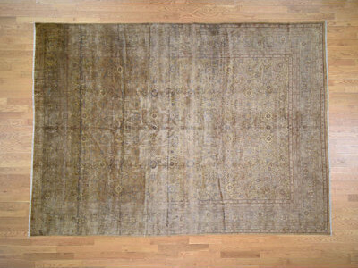 Isabelline One-of-a-Kind Broadhurst Hand-Knotted Gold/Brown 8'7\
