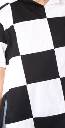 Marques Almeida Checkerboard Oversize T-Shirt