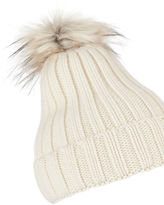 Thumbnail for your product : Jocelyn Faux Fur Pom Ivory Hat Ivory 1SIZE