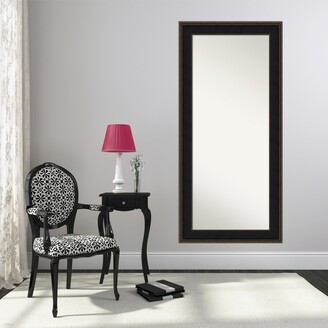 Amanti Art Mezzanine Wood 32x68 Floor-Leaner Mirror