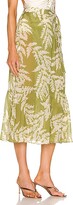Thumbnail for your product : Adriana Degreas Classic Foliage Pareo Skirt in Green