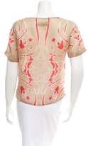 Thumbnail for your product : Wes Gordon Silk Printed Top