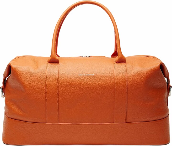 WANT Les Essentiels Kelowna Pebble-Grained Leather Weekender Bag